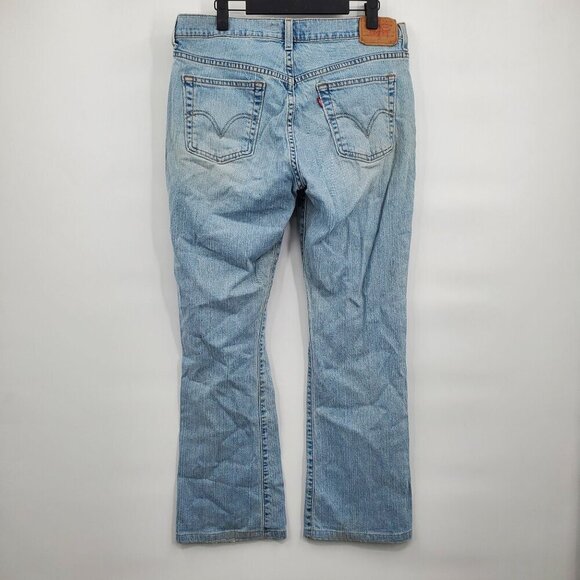 Levi's Nauveau Boot Cut Stretch 515 Jeans Denim Pants Women Size 12 MIS Low Rise - Picture 4 of 13